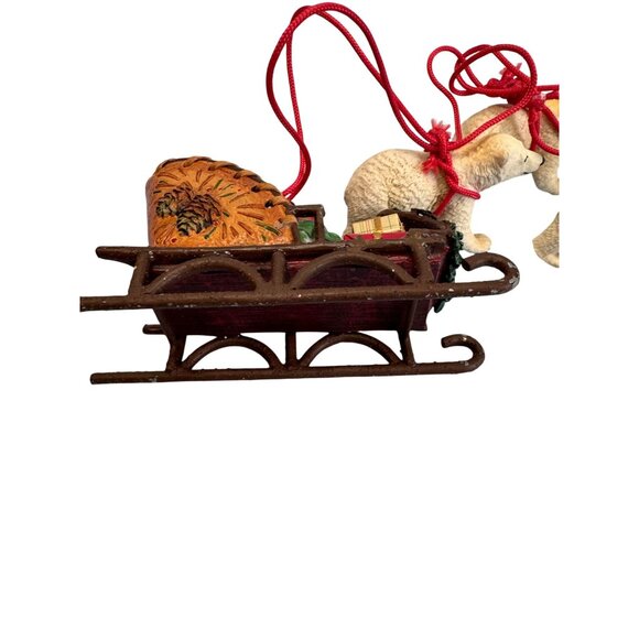 Wizard Santa Sleigh With Kids and Polar Bears Figurine 12" Display - Picture 7 of 7